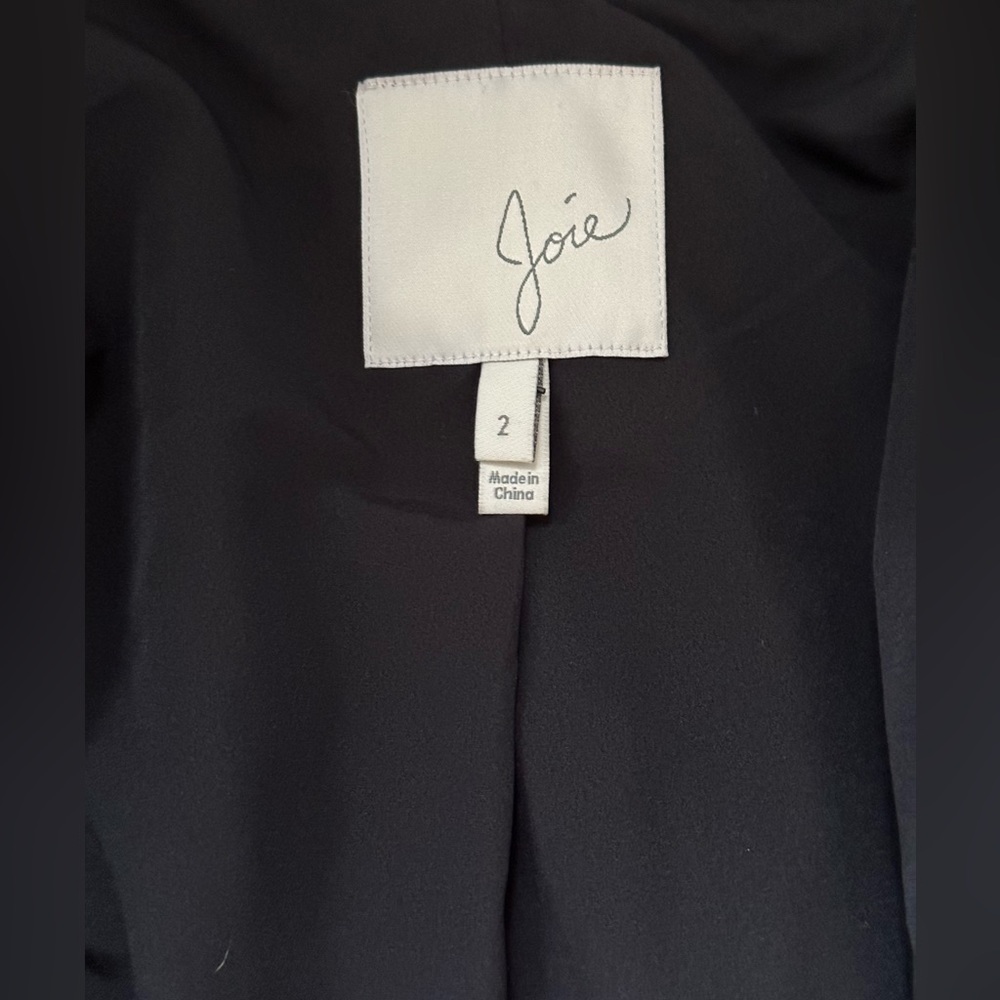 Joie velvet and satin lapel Blazer - Picture 7 of 8